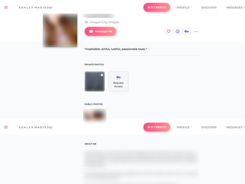 ashley madison profile