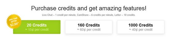 Screenshot of the AsianDate prices