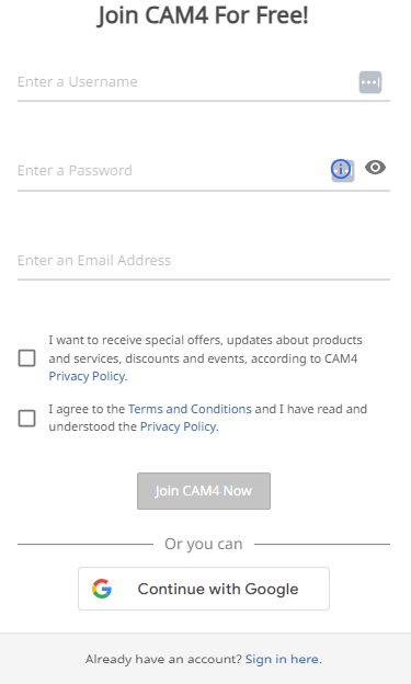 signup