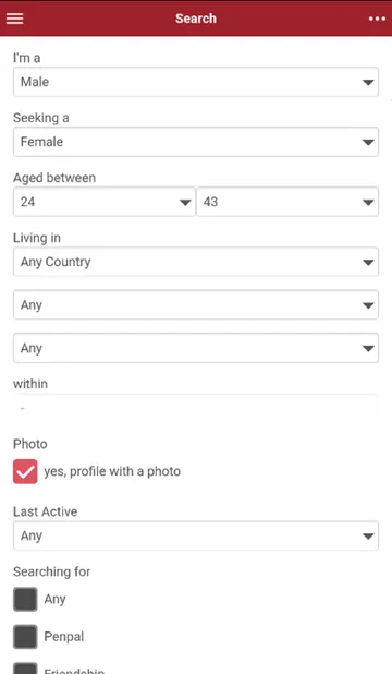 Screenshot of the Indian Cupid website