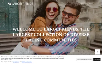 Screenshot of the LargeFriends website
