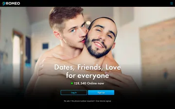 Screenshot of the Romeo website