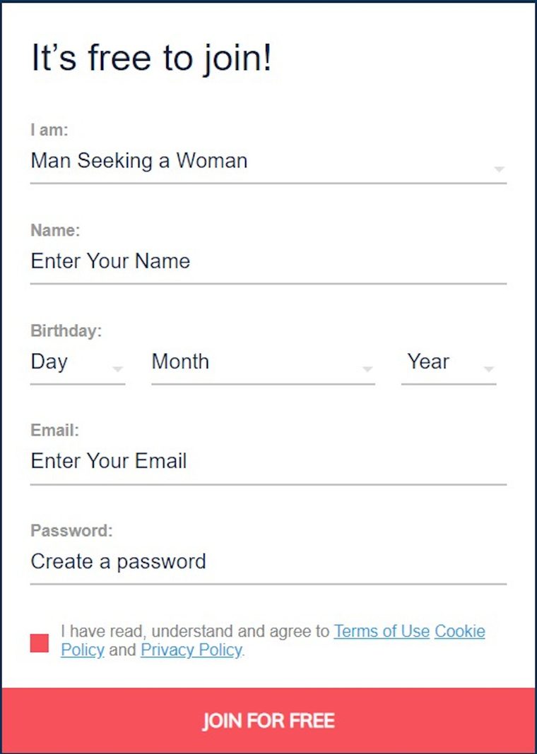 Valentime Sign Up