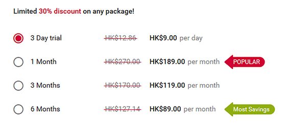Screenshot of the WantUBad prices