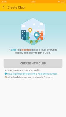 BeeTalk Club Feature