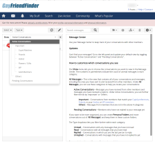 Gayfriendfinder Message Center