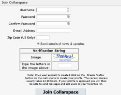 Collarspace Registration