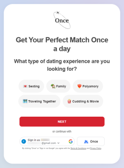 signing up