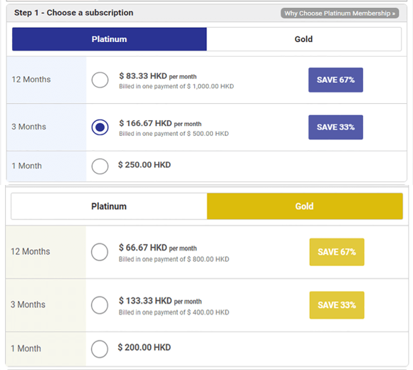 CaribbeanCupid Price Table