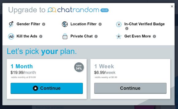 Chatrandom US Price