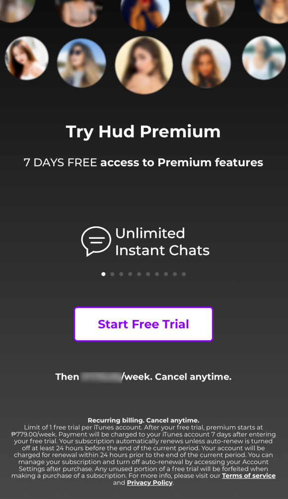 HudApp Premium Trial