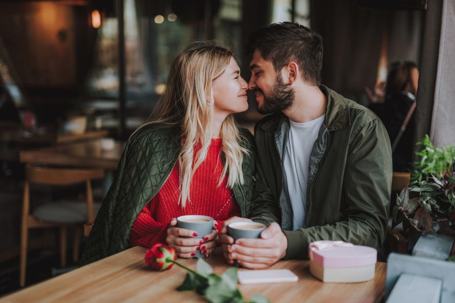 Couple in a Cafe